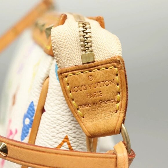 LOUIS VUITTON Multicolor Pochette Accessoires Pouch White - Picture 11 of 16